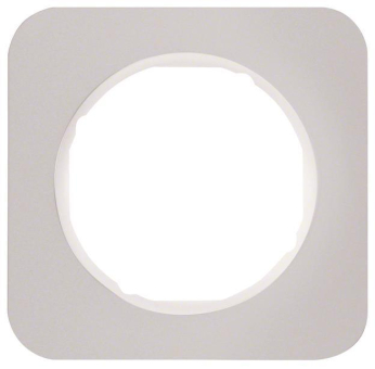 Berker Rahmen R.1 Alu/polarweiß 10112174 