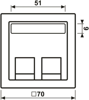 Jung Abdeckung Schriftf.  LS569-30BFPLSW 