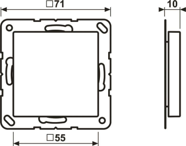 Jung Blind-Abdeckung           A594-0SWM 