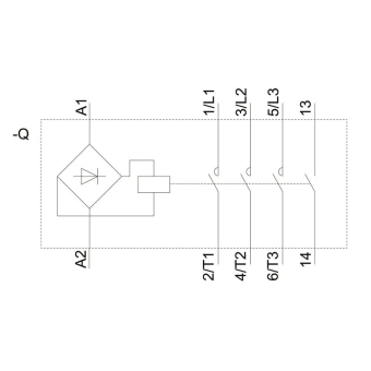 Siemens 3TG10100AL2 Motorschütz 4S 