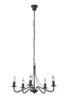 TRIO Deckenkrone rostfarbig     R1198-24 