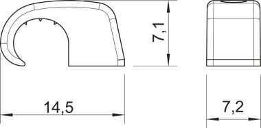OBO 4039 SP Haft-Clip o.Nagel 