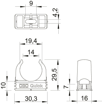 OBO 2955 M20 Quick-Schelle M20 PP 