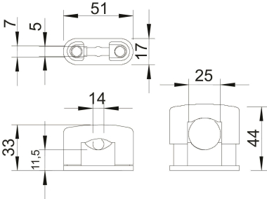 OBO 3081 LGR SOM-Schelle 15-25mm PS 
