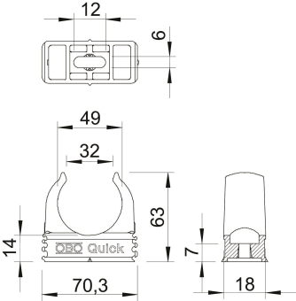 OBO 2955 F M50 STGR Quick-Schelle 
