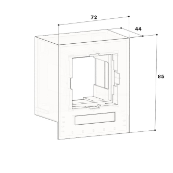 GGK 16702 Schuko-Box LFG 40x40-MB-Schuko 