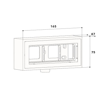 GGK 16715 Leerdose 3-fach MINI 10x20L- 