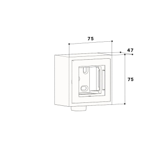 GGK 16713 Leerdose 1-fach   LFG 15x15-D1 