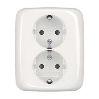 BJ SCHUKO  Doppelsteckdose  202 EUJB-214 