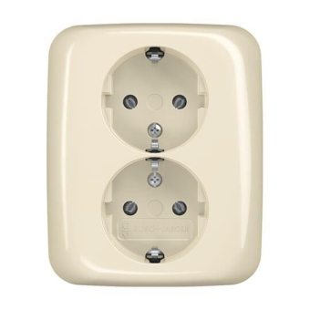 BJ Doppelsteckdose SCHUKO    202 EUJ-212 
