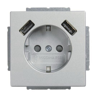 BJ Schuko/USB Steckdose  20 EUCB2USB-83 