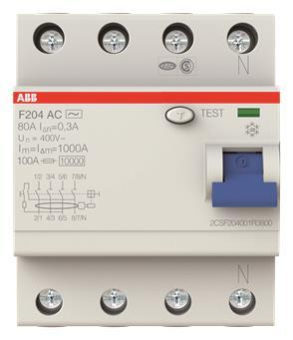 ABB FI-Schutzschalter 80A   F204A-80/0,3 