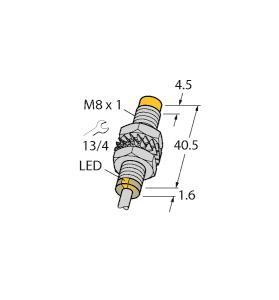 Turck Induktiver Sensor,   NI3-M08E-AN6X 