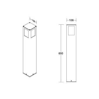 Brumberg LED-Pollerleuchte 230V 65192103 