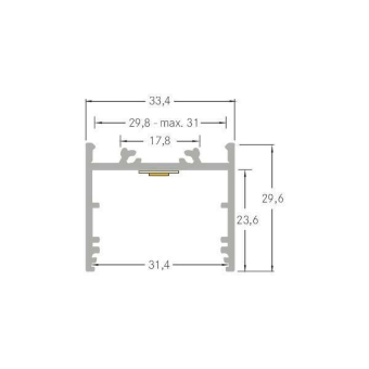 Brumberg LED-Anbauprofil, alu,  53606260 