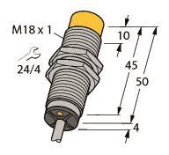 TURCK Induktiver Sensor NI14-M18-VN6X 7M 