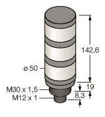 Turck LED-Anzeige Hochinten-   TL50HGYRQ 
