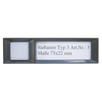 BTicino 3 Ruftaster 75x20mm 