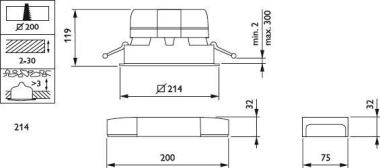 Philips     DN572B LED24S/840 PSU-E C WH 