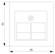 Siemens 5TG1211 DELTA i-system Abdeckpl. 