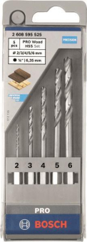 BOSCH 6-kt. 1/4'' Holzbohr 6- 2608595525 