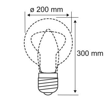 Paulmann LED BigGlobe fil 400lm    28868 