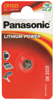 Panasonic Lithium Power     CR1025EL/1B 