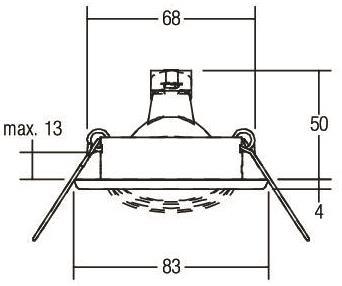 BRUM Einbaustrahler Edelstahl    2191.22 