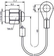 TEGA SMA-Abdeckkappe m.Schnur  100021279 