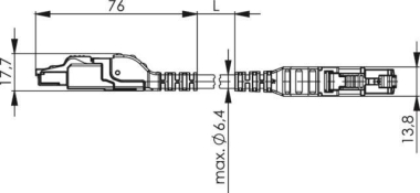 TEGA STX RJ45-RJ45 CC        L80400A0000 