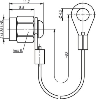 TEGA SMA-Abdeckkappe m.Schnur  100021279 