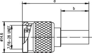 TG TNC-STECKER CR/CR STAND   J01010F2255 