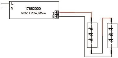 BRUM LED-Konverter 350mA 1-7,2W 17662020 