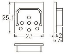 Brumberg Endstück weiß          53057070 