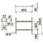 OBO LG 660 VS 3 FS Kabelleiter gelocht m 