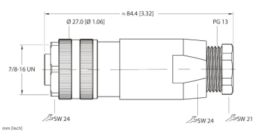 TURCK 7/8                   B4151-0/13.5 