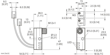 TURCK      NI2-Q9,5-AP6-0,1-FS4.4X3/S304 