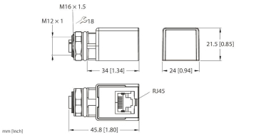 Turck Zubehör für        FKSDD RJ45SF 44 