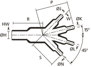 Hellermann 411-1-G-PO-X-BK Formteil 