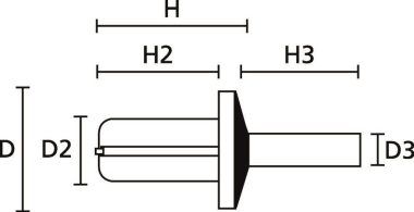 Hellermann TY8P1-PA66-BK(1000) 
