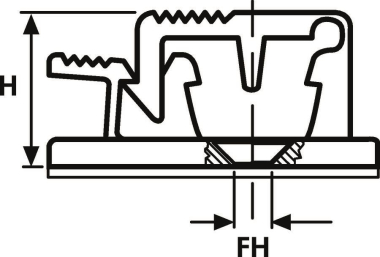Hellermann ASI-Clip-PA66HIR-NA(500) 