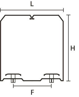 Hellermann HTWD-BWR-100X80-PC/ABS-BK(10) 