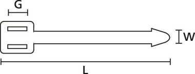 Hellermann AT1-PA66-NA(100) Kennz.-pfeil 