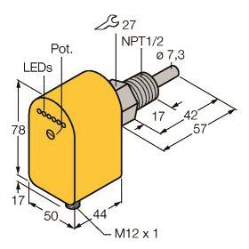 Turck Strömungs-  FCS-N1/2A4P-AP8X-H1141 