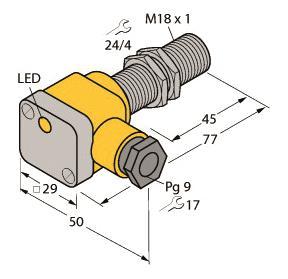 TURCK Induktiver Sensor BI5U-EG18SK-AP6X 