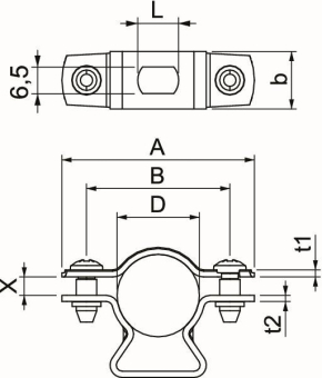 OBO ASL 733 20 A2 Abstandschelle 
