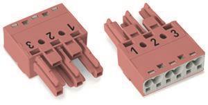 WAGO 770-283 Buchse,3-polig,Kod. B,pink 