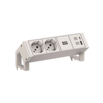 Bachmann DESK2 ALU WHITE 2xP40   937.427 