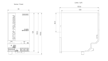 Siemens 6EP13333BA10 SITOP PSU200M 5A 