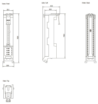 Siemens Frontsteck-   6ES7921-5CK20-0AA0 